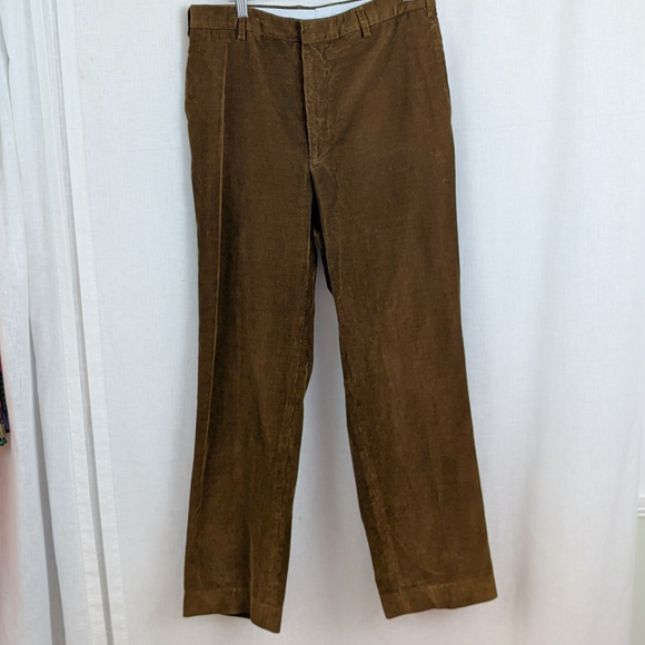 Men's Ben Silver Pontoglio 1883 Brown Corduroy Pants - Picture 3 of 7